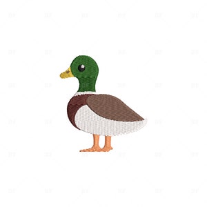Mallard Duck Mini Embroidery Design (Digital Download)
