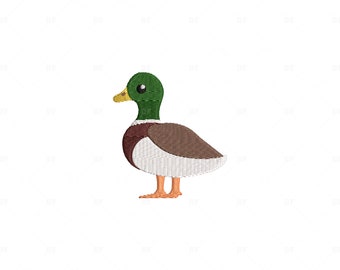 Mallard Duck Mini Embroidery Design (Digital Download)