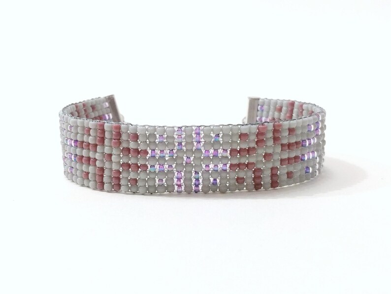 CROSS: bead loom bracelet beaded anklet boho anklet boho bracelet