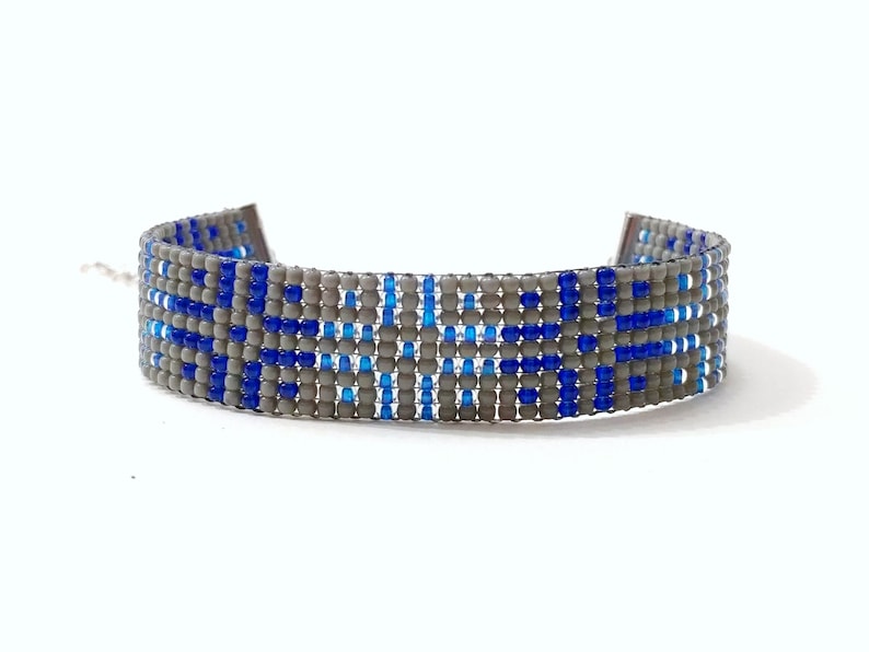 CROSS: bead loom bracelet beaded anklet boho anklet boho bracelet