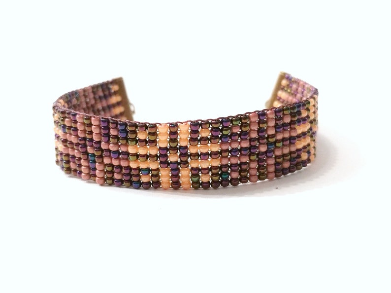 CROSS: bead loom bracelet beaded anklet boho anklet boho bracelet