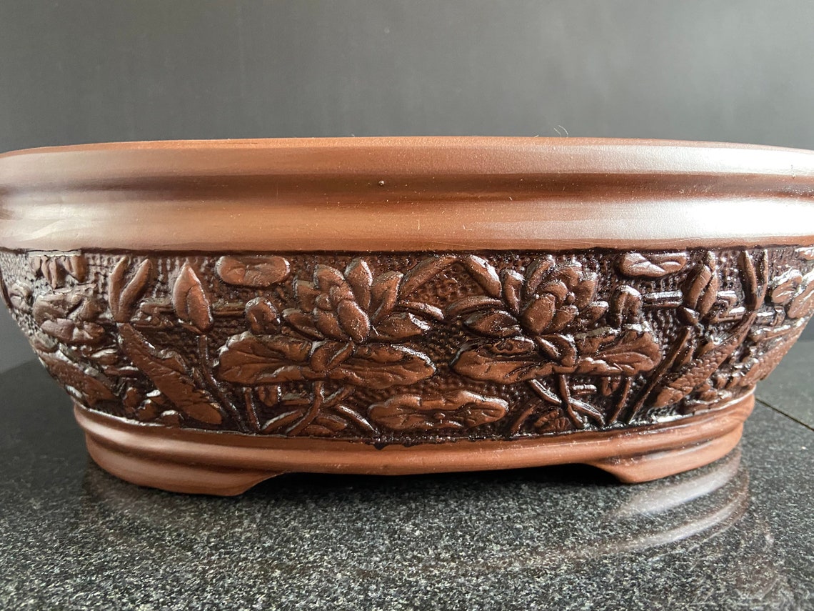 BONSAI POT. 32 cm Oval bonsai / flower / plant pot. large Etsy