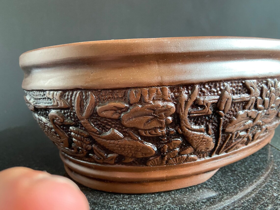 BONSAI POT. 32 cm Oval bonsai / flower / plant pot. large Etsy