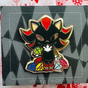 Shadow enamel pin