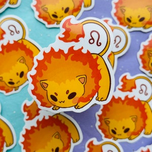 Leo sticker | 2.5 in. | glossy finish | vinyl sticker | waterproof sticker | zodiac sticker | waterproof sticker
