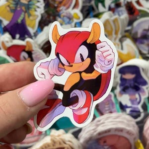 Sonic Mania Mighty the Armadillo Vinyl Sticker - Videospiel Fan Art