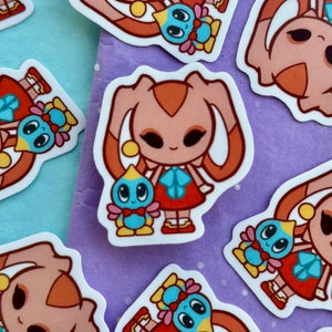 Creme Aufkleber | Vinyl-Kawaii-Aufkleber | wasserfester Aufkleber