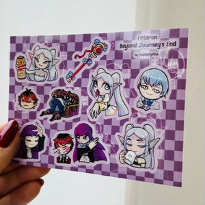 A6 4*6 in. Travelling elf vinyl sticker sheet | waterproof stickers