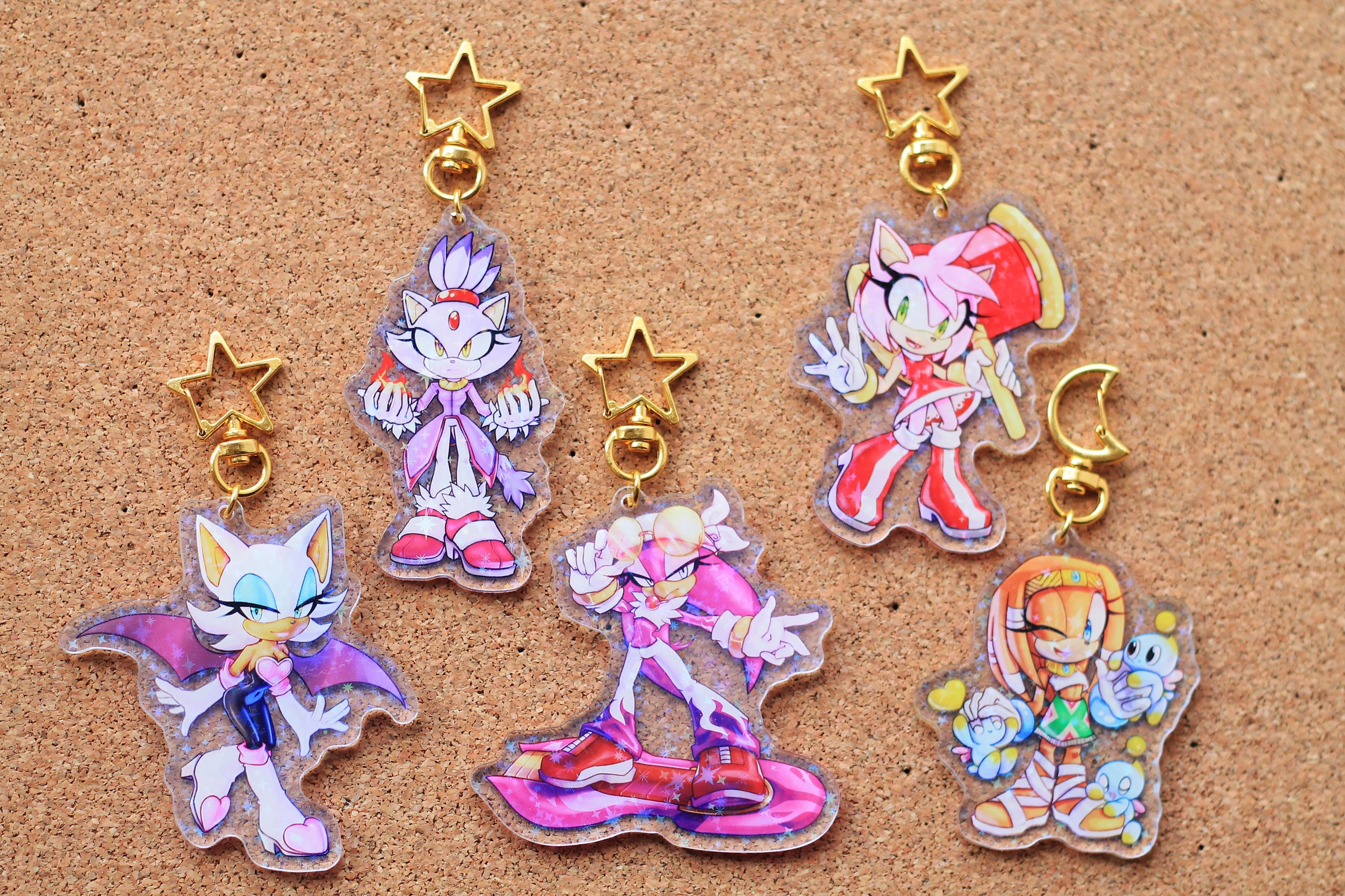 Sonic Girls acrylic charms | 2nd Edition | acrylic keychains