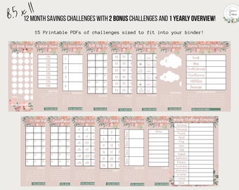 Savings Challenge Bundle | Printable Savings Challenges | Savings Challenge Trackers | Finances | Printable PDF | Digital GoodNotes