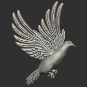 Dove 3D STL Model for CNC Router Engraver Carving Machine Artcam Aspire CNC Files