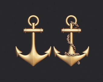 Anchor 3D STL for CNC Router & 3D Printing