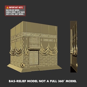 The Kaaba Bas Relief 3D Stl Model for 3D Printing Digital File