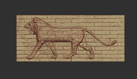 Babylonian Lion on the Ishtar Gate Stl Model for Cnc and 3d | Etsy