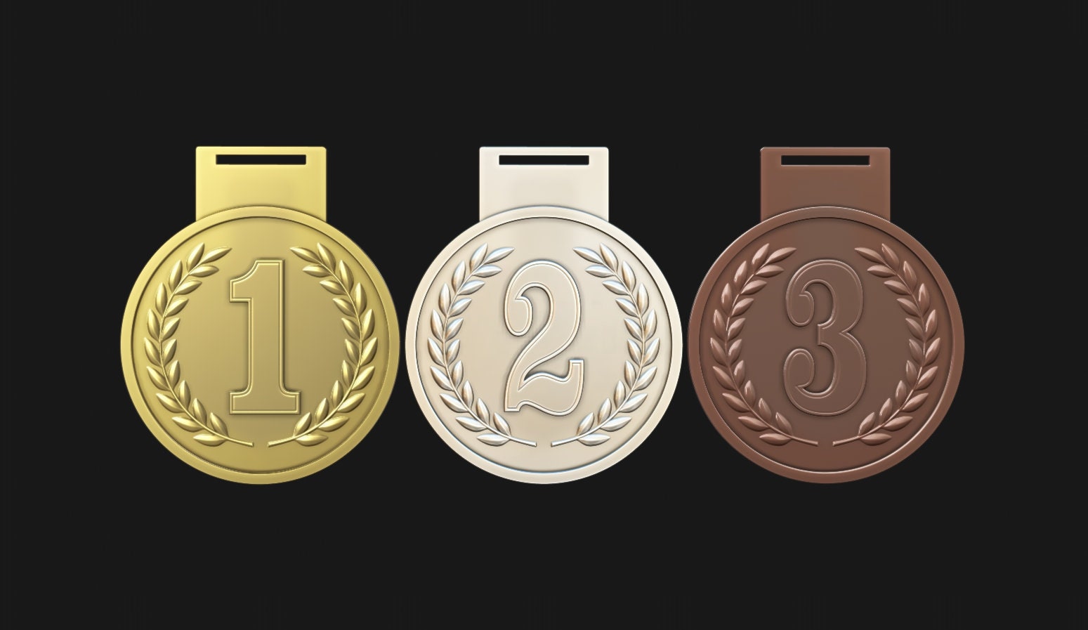 Award Medals Set 3D STL Model for CNC Router or 3D Printing Etsy Canada