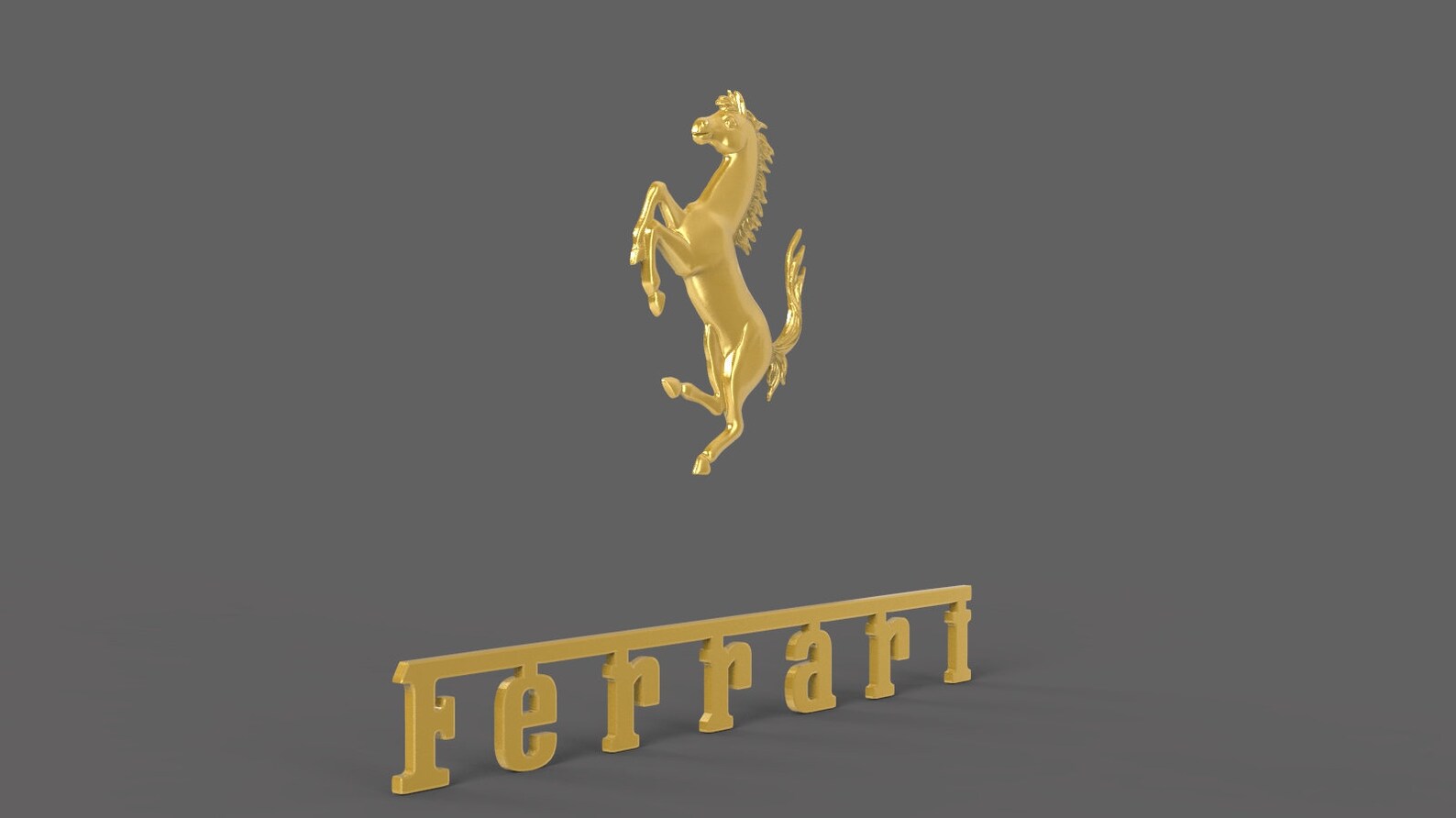 Ferrari logo 3d