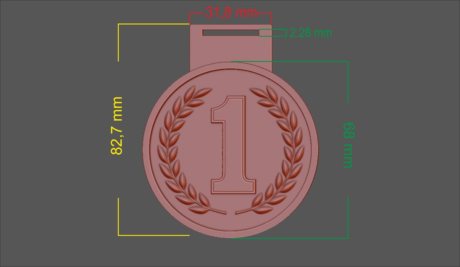 Fichier STL support de médaille running・Design pour impression 3D