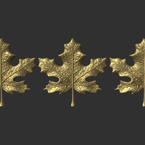 Maple Leaf 3D STL Modell für CNC-Fräser oder 3D Drucker Digitale Datei