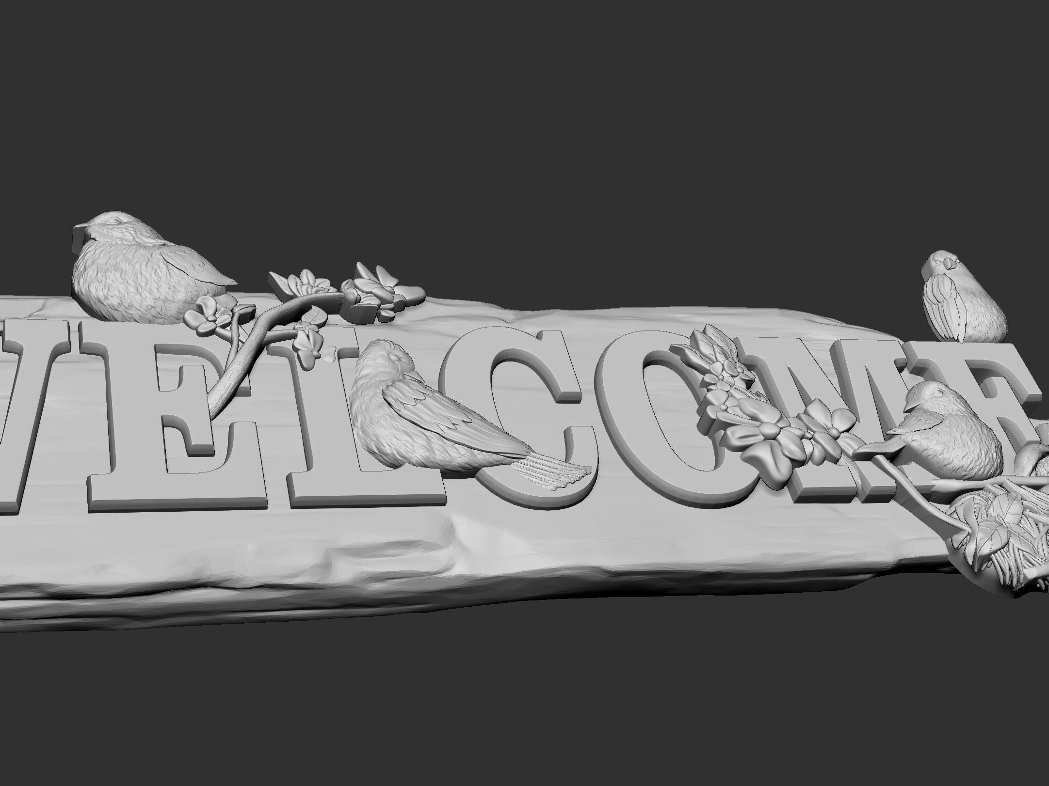 Bird Welcome Sign 3D STL Model for CNC Router - Etsy
