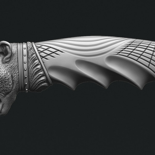 Knife Handle Stl File Etsy