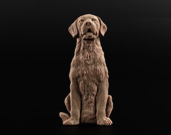 Dog Relief Sculpture STL Model: Pet Memorial CNC Carving (Digital Download)