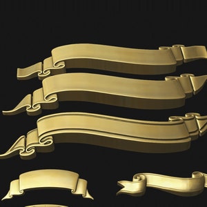 Ribbon Set 3D STL Model for CNC Router/printer - Etsy