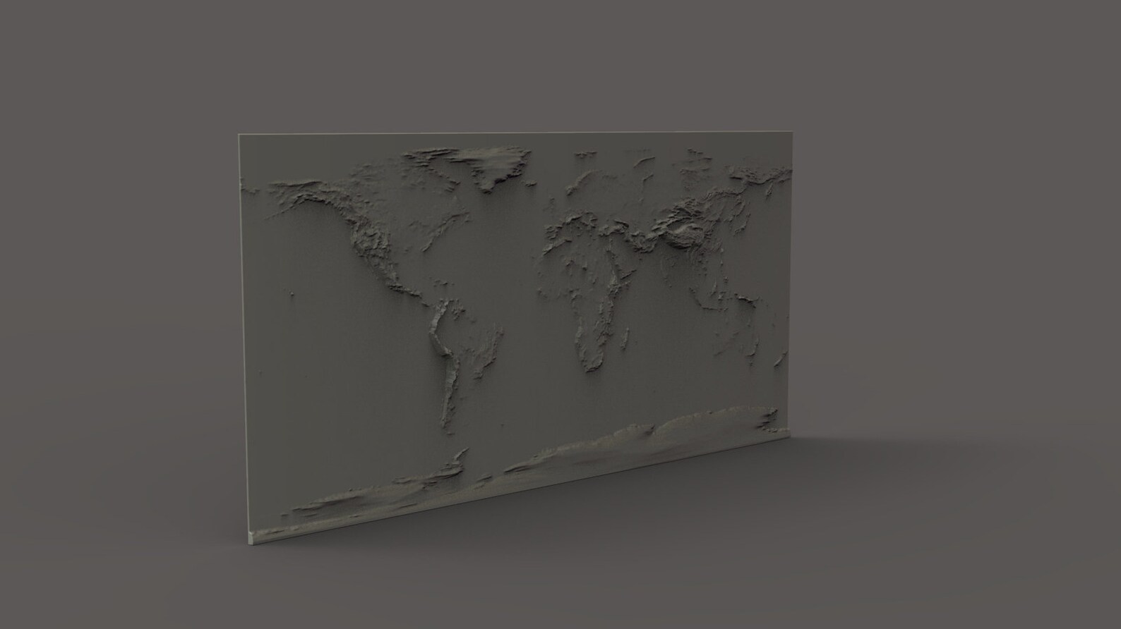 3D World Map STL Model: CNC Router Carving Files - Etsy Canada