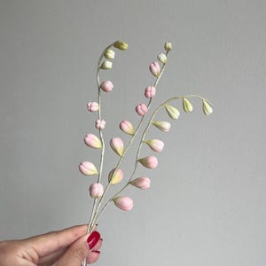 Peach Gum Paste Cake Buds: Edible Wedding Cake Topper, Set of 3