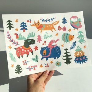 Wafer Paper Fairy Forest print for cake and cupcake decoration, Edible Cake Topper