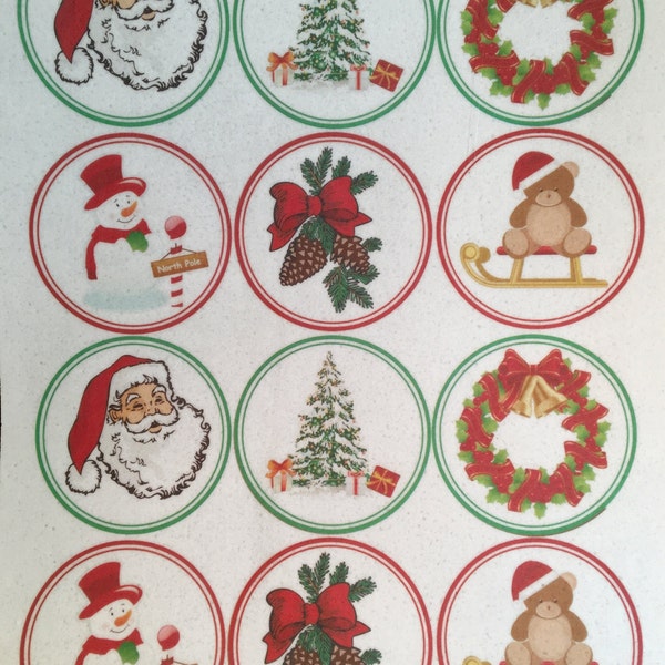 Christmas Wafer Paper Etsy