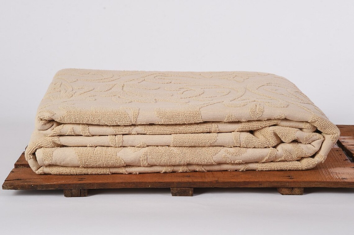 Turkish Towel Bed Sheet 100 Cotton Jacquard Towel Bed Etsy