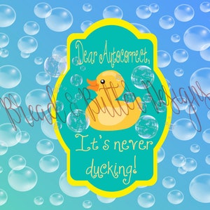It&#39;s Never Ducking Tumbler Wrap