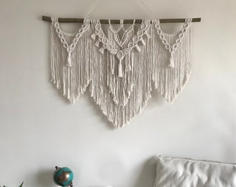 Large Macrame Wall Hanging, Macrame Mural, Woven Wall Hanging, Boho Decor, Housewarming Gift, Wedding Backdrop, Headboard, Farmhouse Decor