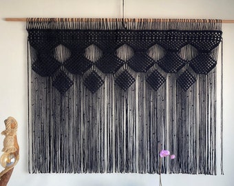 Large macrame wall hanging, Macrame Curtain & valance, Rustic macrame wedding backdrop, Macrame mural, Woven wall hanging