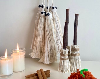 Ghost Macrame decor, Ghost decoration, Ghosts Halloween decor for home, Boho ghost, Macrame ghosts, Boho Halloween gift, Garland & Banner