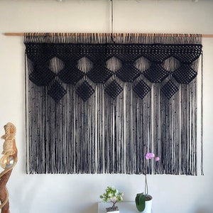 Large macrame wall hanging, Macrame Curtain & valance, Rustic macrame wedding backdrop, Macrame mural, Woven wall hanging