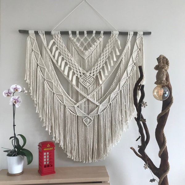 Extra Large Macrame Wall Hanging and Bohemian Decor for Room Decoration, Housewarming or New Home Gift, Bedroom Baby Room Nursery Boho Decor