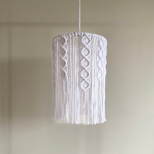 Macrame Chandelier, Boho light, Bohemian Lamp Shade, Bohemian Decor, Boho chandelier, Macrame hanging lampshade, Macrame color chandelier