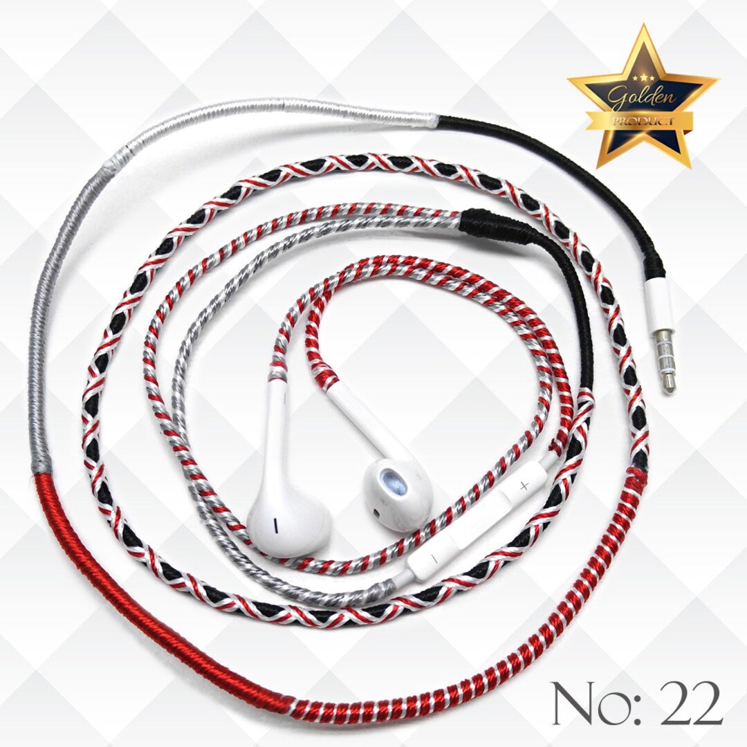 Earbuds Wrapped Earbuds Retro iPhone Earbuds iPhone Earbuds Etsy UK