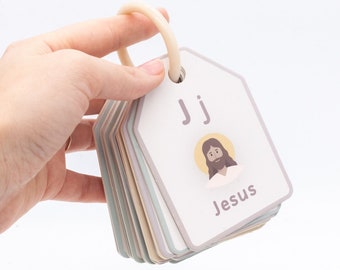Bible ABC Flashcards: Christian Homeschool Toddler Learning