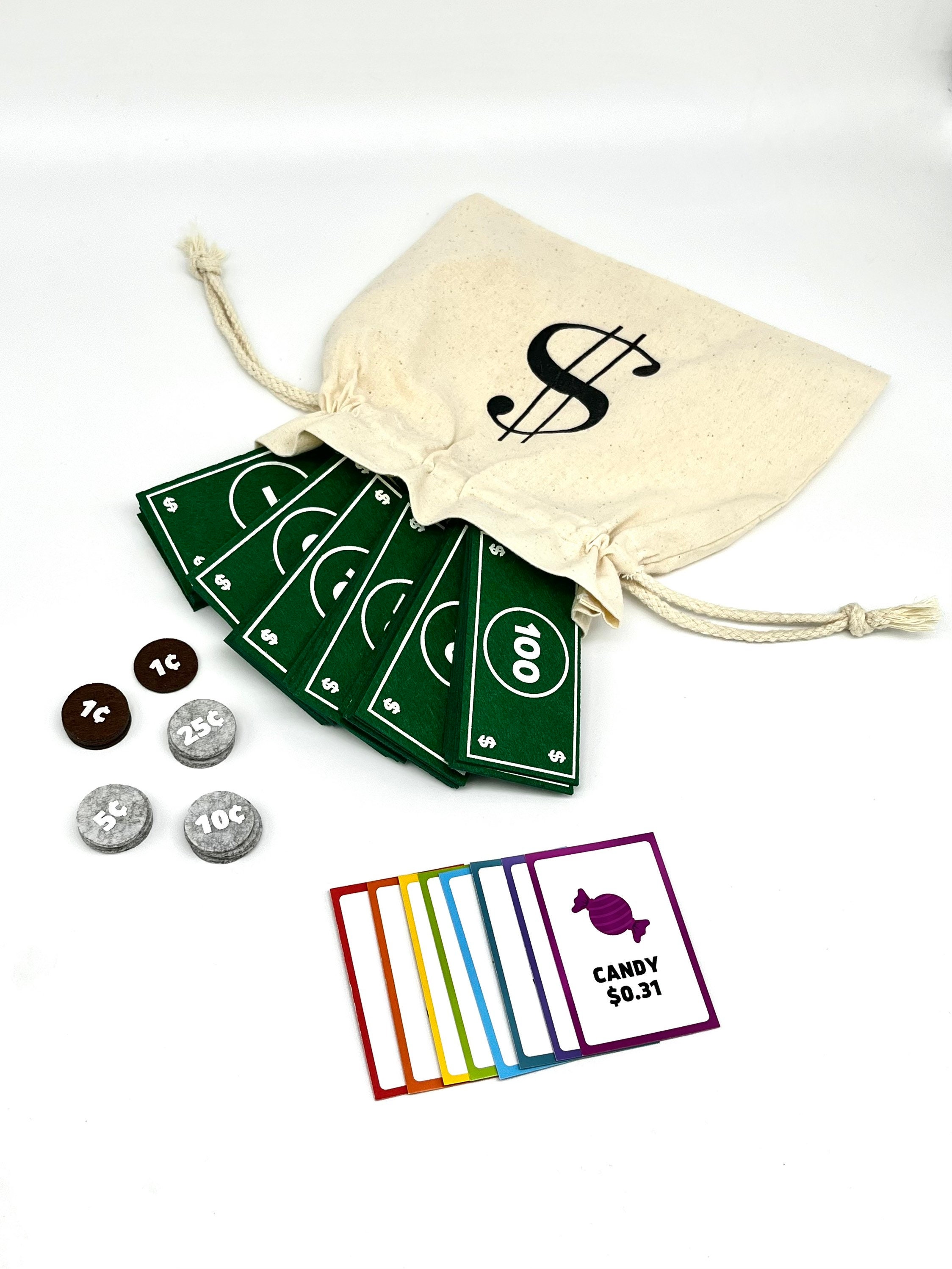 Felt Play Money Toddler Felt Toy Pretend Play Homeschool Etsy