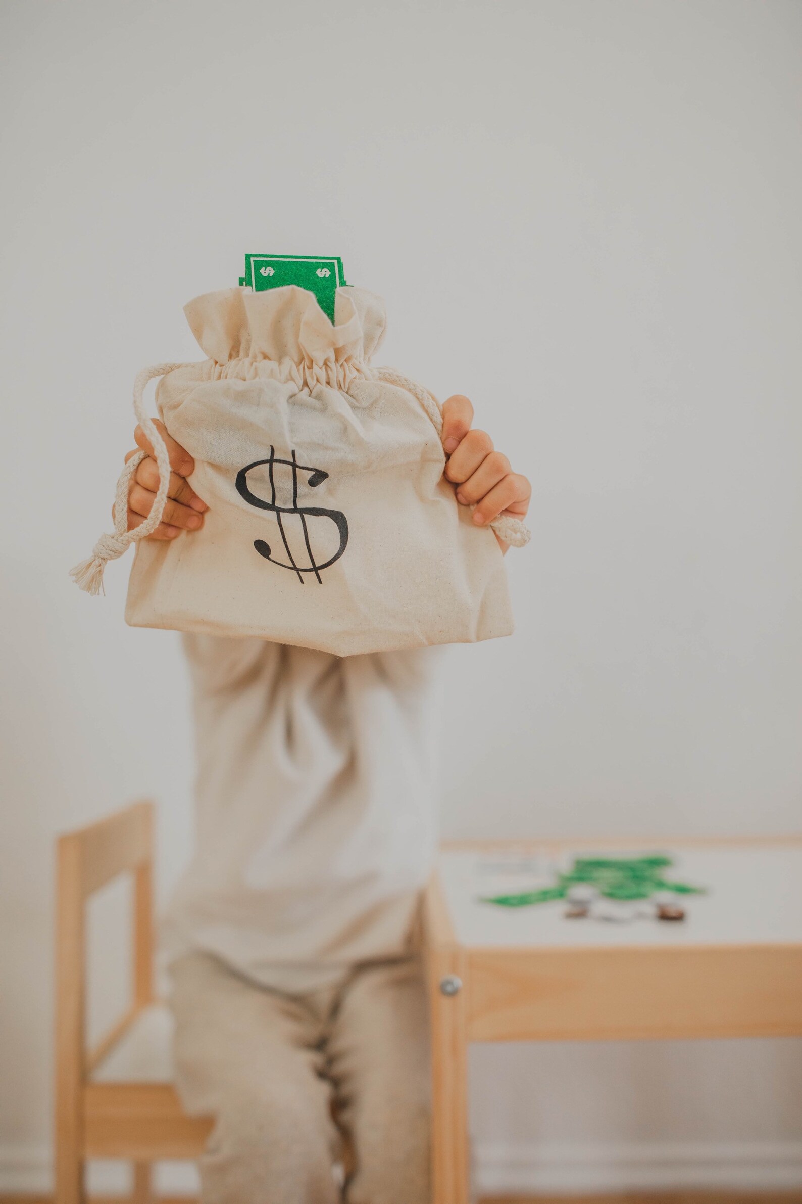 Felt Play Money, Toddler Felt Toy, Pretend Play, Homeschool Math