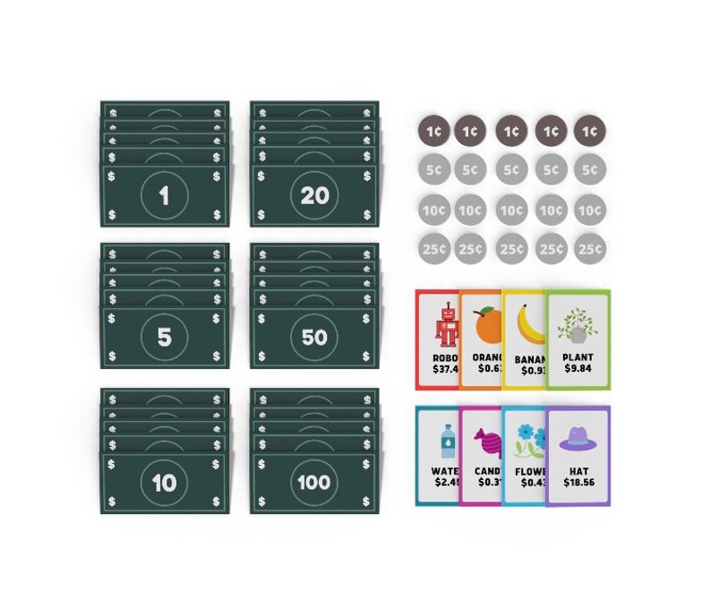 Felt Play Money Toddler Felt Toy Pretend Play Homeschool Etsy