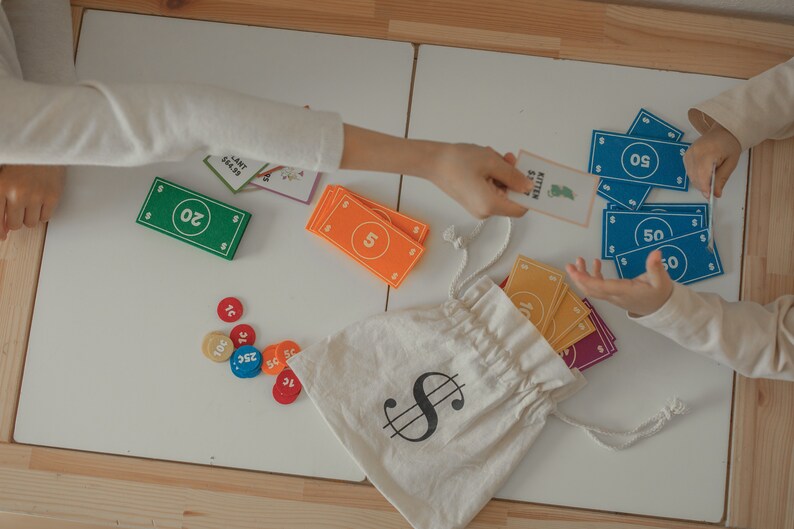 Felt Play Money Toddler Felt Toy Pretend Play Homeschool Etsy
