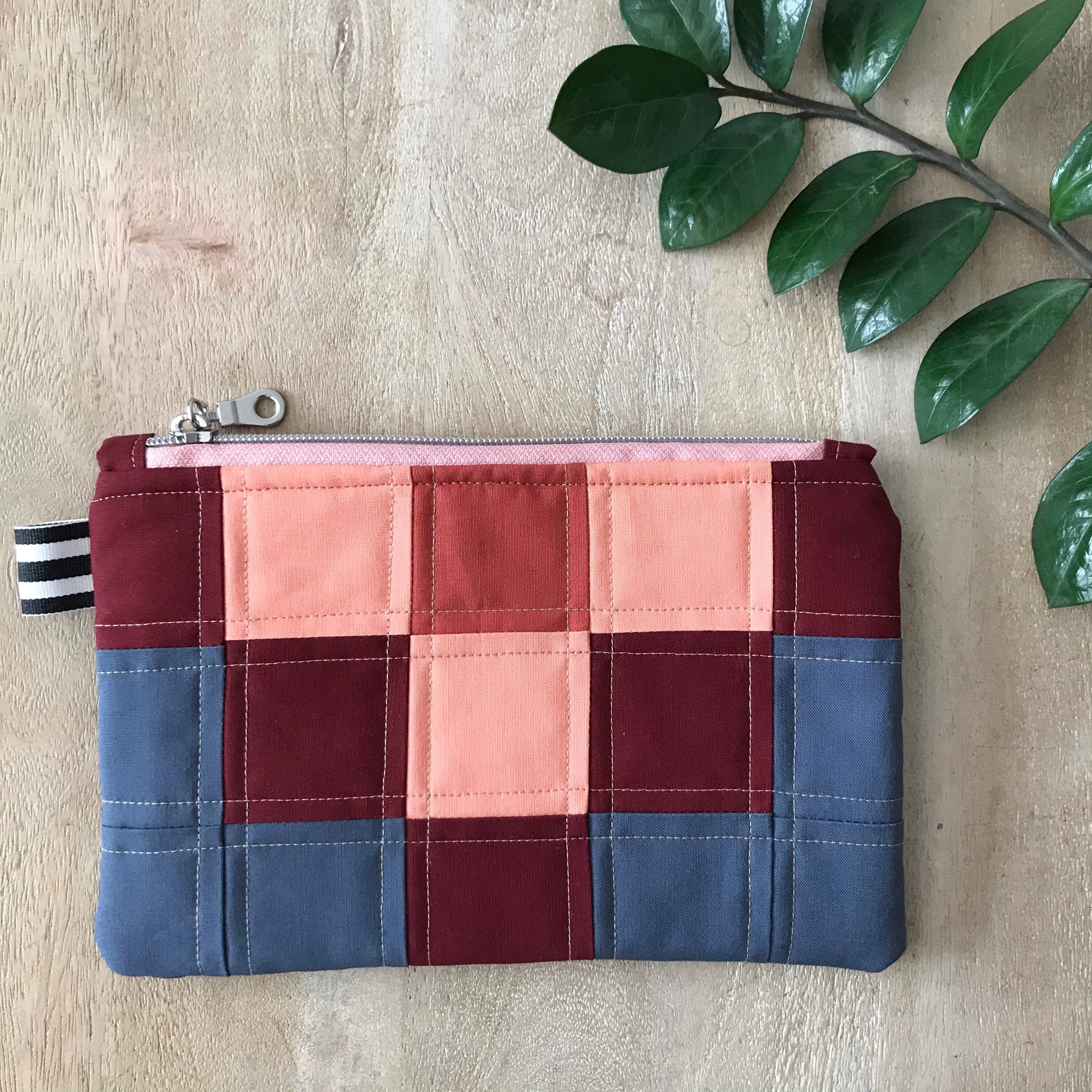 Teacher Gift Quilted Zipper Pouch OneofaKind Etsy