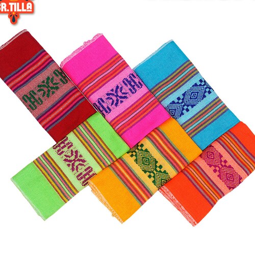 Mexican Napkins Bulk Set of 6. Assorted Colors Fiesta Etsy
