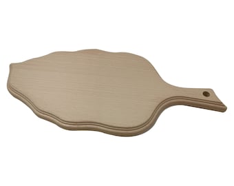 REDUCED TO CLEAR!Leaf Shaped Wooden Cutting Board / Vegetable Bread Cheese Serving Tray, Chopping Board