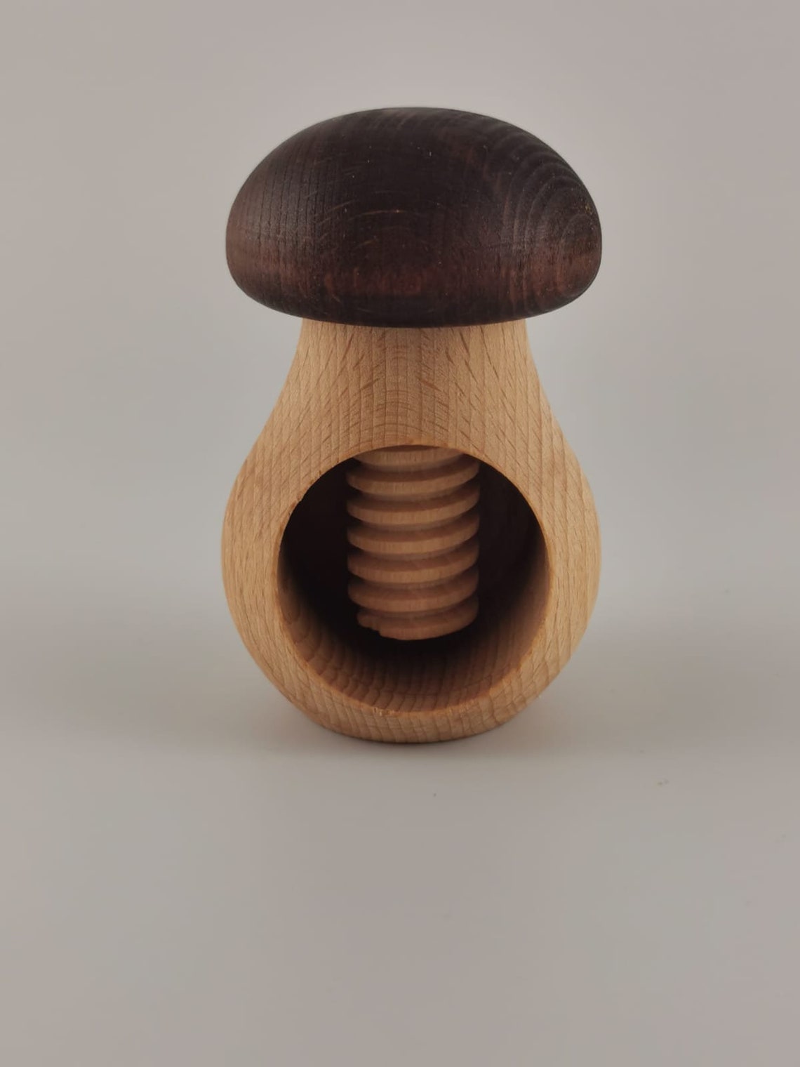 Wooden Nutcracker Mushroom Shape Nut Cracker Walnut Cracker Etsy