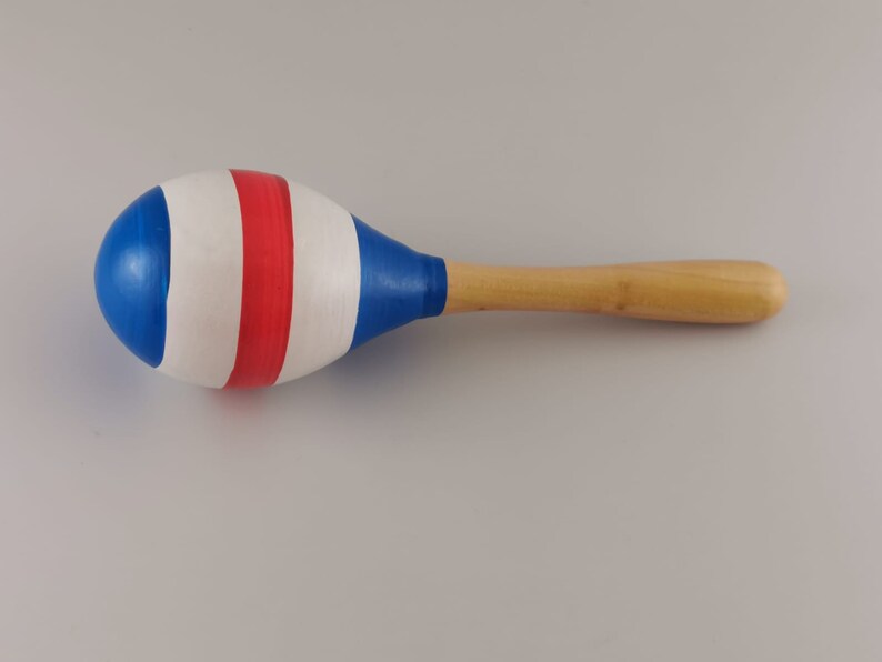 20cm Colourful Wooden Maraca Rattle Shaker Sensory Toy For Etsy