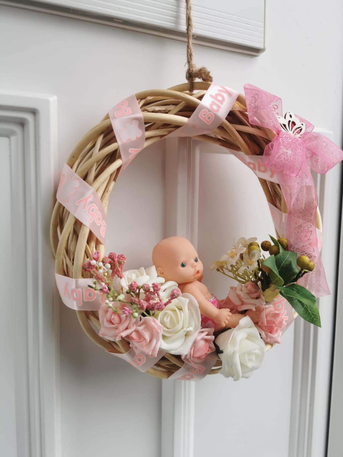 Handmade Door Wreaths For Newborn Child Wreaths For Etsy